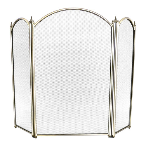 Экран каминный C03026AB (3 секции, 68х80см, античная латунь)-1