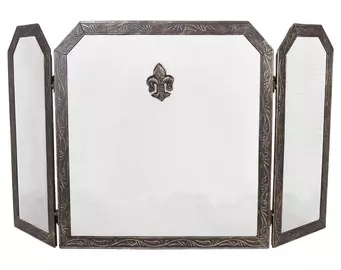 Экран каминный C03850AGK (античная латунь/черный)