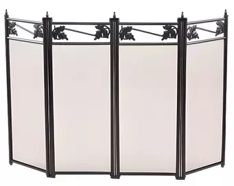Экран каминный C04044BK (черный по краю лепесток)