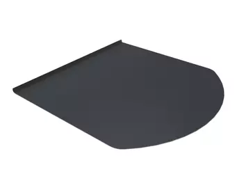 Лист предтопочный BLACK 800х980х0,5мм (R641)