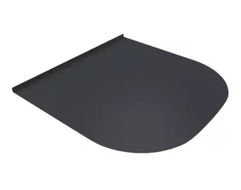 Лист предтопочный BLACK 980х980х0,5мм (R641)
