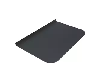 Лист предтопочный BLACK 600х400х0,5мм (R75)