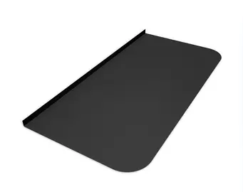 Лист предтопочный BLACK 800х400х0,5мм (R75)