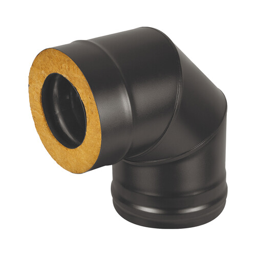 Сэндвич-колено BLACK (AISI 430/0,5мм + Оц.) 90* 3 секции (150x250)-1