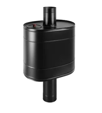 Бак BLACK на трубе 55л д.115 (Овальный) (AISI 439)-2