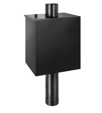 Бак BLACK на трубе 55л д.115 (Прямоуг) (AISI 439)-2