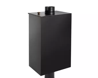 Бак BLACK на трубе 80л д.115 (Прямоуг) (AISI 439)
