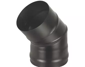 Колено BLACK (AISI 430/0,8мм) 45* 2-х секц. (120)