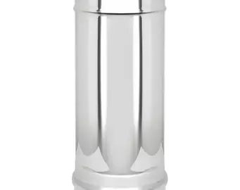 Сэндвич-труба Нерж+Нерж (AISI 430/0,8мм) , L-0,25м (120х200)
