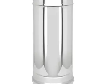 Сэндвич-труба Оц+Нерж (AISI 430/0,5мм), L-1м (150х220)