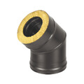 Сэндвич-колено BLACK (AISI 430/0,5мм + Оц.) 45* 2 секции (115х200)-1