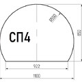 Лист стеклянный напольный 6мм СП-4 (1100х850мм)-2