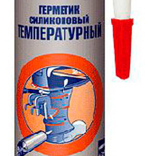 Герметик термостойкий силиконовый 300°С (красный) TYTAN 310мл-1