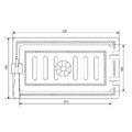 Дверка ВЕЗУВИЙ поддувальная 236 (Антрацит)-2
