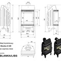 Каминная топка стальная BLANKA/L/BS (угловое стекло слева) (8 кВт)-4