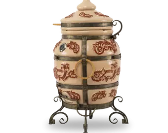 Тандыр ЭкоТандыры Персидский, слоновая кость, откидная крышка