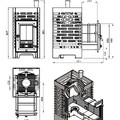Печь для бани ASTON «Шторм» Long (чугун)-13