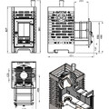Печь для бани ASTON «Шторм» Long (чугун)-15