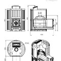 Чугунная печь для бани ЭТНА Стандарт 24 (ДТ-4) Закрытая каменка-4