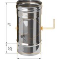 Заслонка Феррум (шибер поворотный) нержавеющая (430/0,5мм) ф150-1