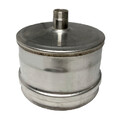 Заглушка Craft М внешняя с конденсатоотводом нержавеющая (316/0,5) ф120-1
