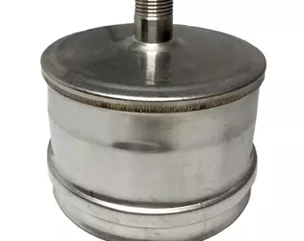 Заглушка Craft М внешняя с конденсатоотводом нержавеющая (316/0,5) ф120