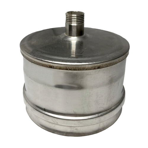 Заглушка Craft М внешняя с конденсатоотводом нержавеющая (316/0,5) ф120-1