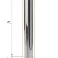 Дымоход Феррум нержавеющий (430/0,5 мм) ф200 L=1,0м-1