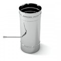 Заслонка Феррум (шибер поворотный) нержавеющая (430/0,8мм), ф180-2