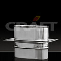 Площадка Craft монтажная овальная нержавеющая (316/0,8) ф100*200-1