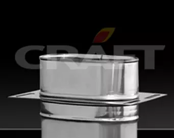 Площадка Craft монтажная овальная нержавеющая (316/0,8) ф100*200