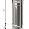 Дымоход Феррум нержавеющий (430/0,8 мм) ф250 L=1,0м-1