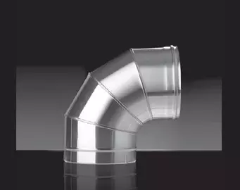 Колено Craft угол 87°, нержавеющее (316/0,5мм), ф120