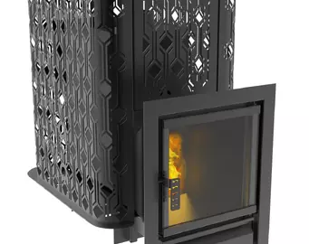 Печь для бани Black Stove Varna 26 (закр. каменка) AISI 430