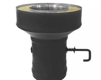Старт-сэндвич BLACK c шибером (AISI 430/0,5мм) д.120х200 (ММ)