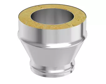 Переход на сэндвич нерж. (AISI 430/0,5мм) д.115х200 (ПМ) (130х220, 0.617)