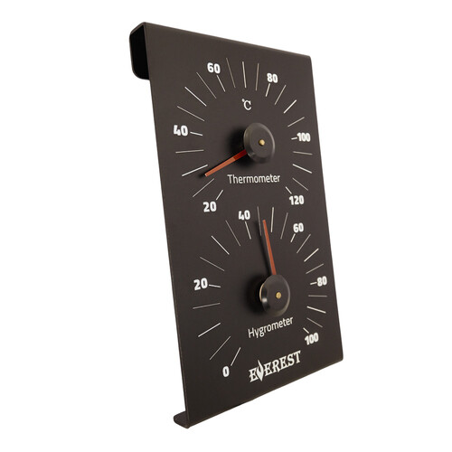 Термогигрометр EVEREST, алюминий BLACK (TG-31)-2