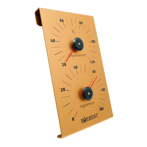 Термогигрометр EVEREST, алюминий GOLD (TG-25)-2