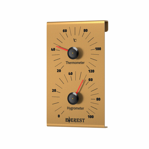 Термогигрометр EVEREST, алюминий GOLD (TG-25)-5
