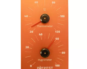 Термогигрометр EVEREST, алюминий ORANGE (TG-27)