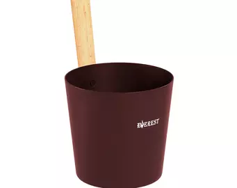 Шайка EVEREST 5л, алюминий DARK BROWN (TG-46)