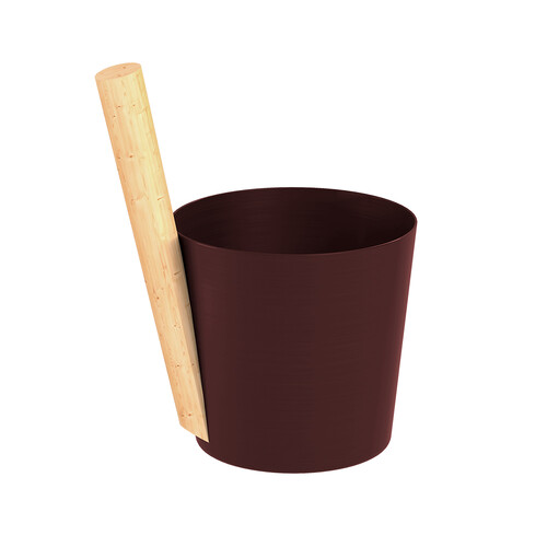 Шайка EVEREST 5л, алюминий DARK BROWN (TG-46)-2