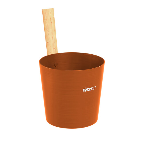 Шайка EVEREST 5л, алюминий ORANGE (TG-48)-1