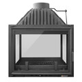 Каминная топка EVEREST A16НF две двери + боковые стекла-2