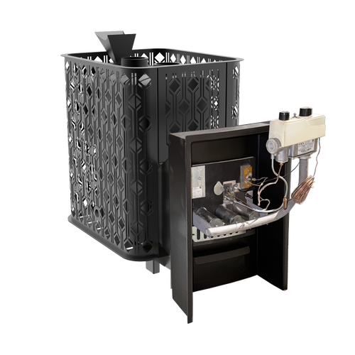 Печь для бани Black Stove Verona 18 чугунная закр.каменка Газ-1