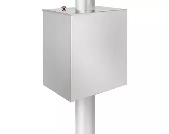 Бак на трубе 55л Ø115 (Прямоуг) 3/4" (AISI 439) ММ