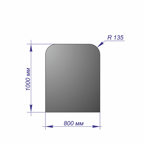 Лист напольный 1000*800*1,5 R135 антрацит-2