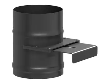 Шибер задвижной BLACK (AISI 430/1,0мм) д.115