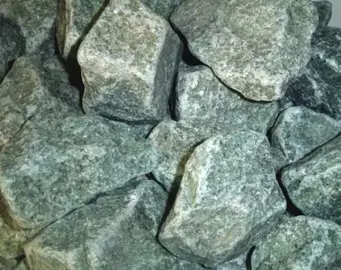 Камень для бани Жадеит урал колотый,40-70 фракция 10 кг для электрокаменок, коробка, Банный Эксперт