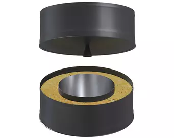 Сэндвич-заглушка BLACK (AISI 430) д.115х200
